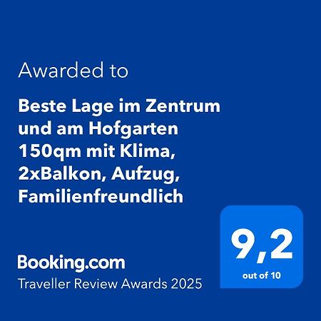 NEU Bayreuth direkt im Zentrum und am Hofgarten 150qm mit Klima, 2 Balkons, Aufzug, Familienfreundlich Exterior foto