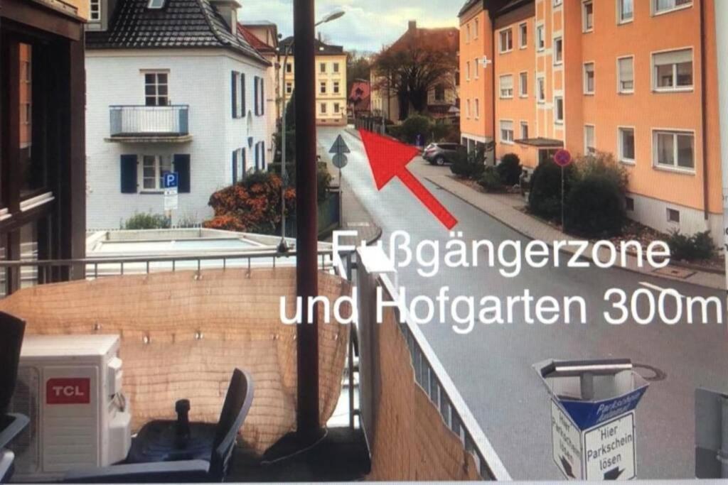 NEU Bayreuth direkt im Zentrum und am Hofgarten 150qm mit Klima, 2 Balkons, Aufzug, Familienfreundlich Exterior foto